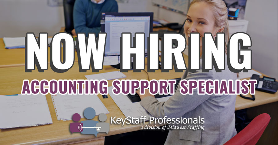 Accounting Support Specialist KeyStaff Professionals